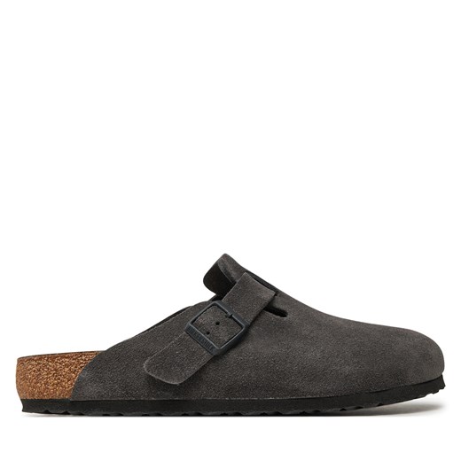 Klapki Birkenstock Boston zamsz 1028602 Szary 46 eobuwie.pl