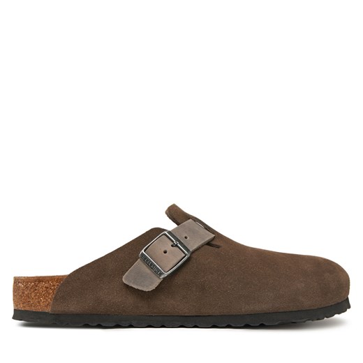 Klapki Birkenstock Boston zamsz 1029210 Brązowy 42 eobuwie.pl