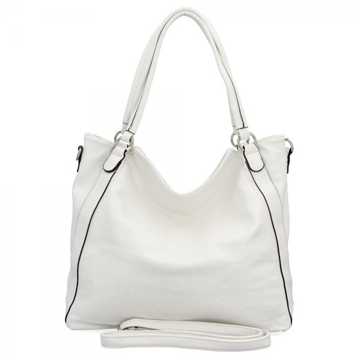 Shopper bag Hernan młodzieżowa matowa ze skóry ekologicznej na ramię 