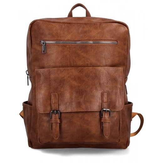 Plecak Damski XL w Stylu Vintage firmy Herisson 22H2023-161 Rudy ze sklepu PaniTorbalska w kategorii Plecaki - zdjęcie 179098790