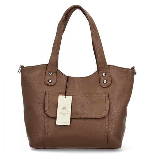 Shopper bag Herisson ze skóry ekologicznej duża
