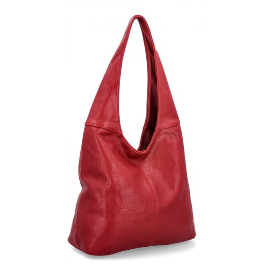 Uniwersalne Torebki Damskie Shopper Bag firmy Hernan HB0141 Ciemno Bordowa Hernan One Size okazja PaniTorbalska