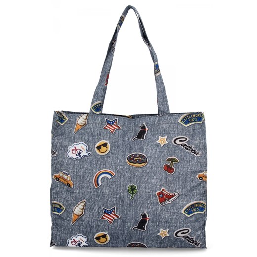 Modna Torba Na Zakupy firmy Hernan HB1372-L Multikolor ze sklepu PaniTorbalska w kategorii Torby Shopper bag - zdjęcie 179099154