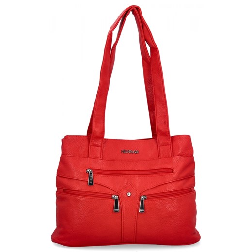 Shopper bag Hernan glamour mieszcząca a4 ze skóry ekologicznej