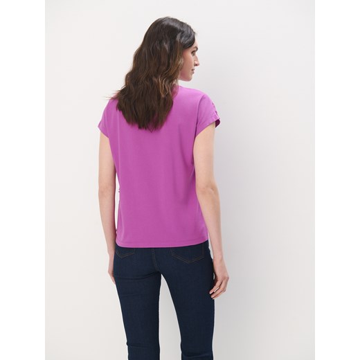 Bluzka damska Mohito z okrągłym dekoltem na wiosnę z krótkimi rękawami 