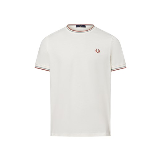 Fred Perry T-shirt męski Mężczyźni Bawełna beżowy jednolity Fred Perry XL vangraaf