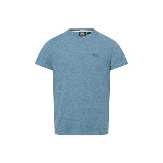 Superdry Koszulka męska Mężczyźni Bawełna petrol marmurkowy ze sklepu vangraaf w kategorii T-shirty męskie - zdjęcie 179105953