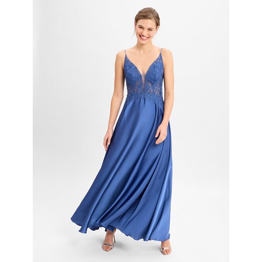 Laona Damska sukienka wieczorowa Kobiety błękit królewski jednolity ze sklepu vangraaf w kategorii Sukienki - zdjęcie 179105970