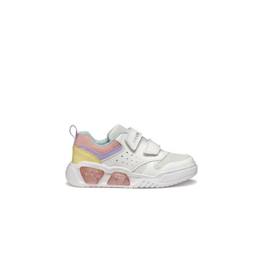 Geox Sneakersy J Illuminus J55HPA 014BU C0653 DD Biały ze sklepu MODIVO w kategorii Buty sportowe dziecięce - zdjęcie 179110591