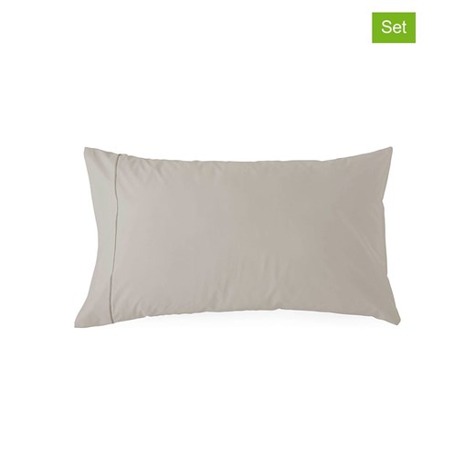 ethere Perkalowe poszewki (2 szt.) "Yaki" w kolorze beżowym na Ethere 50x80 cm okazja Limango Polska