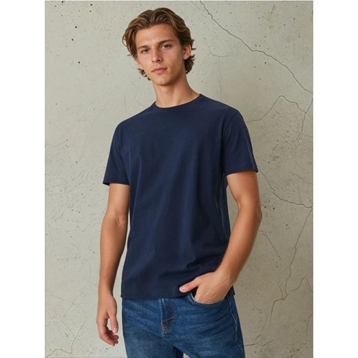 Sinsay - Koszulka - granatowy ze sklepu Sinsay w kategorii T-shirty męskie - zdjęcie 179112342