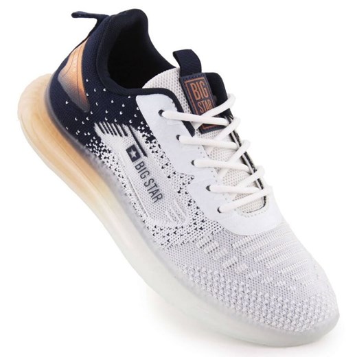 Buty sportowe Big Star NN174474 biało-granatowe białe 43 ButyModne.pl