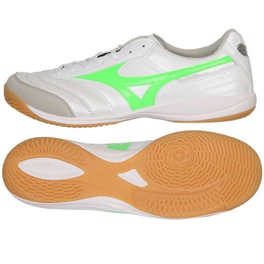 Buty piłkarskie Mizuno Morelia Sala Elite In Q1GA251237 białe ze sklepu ButyModne.pl w kategorii Buty sportowe męskie - zdjęcie 179112621