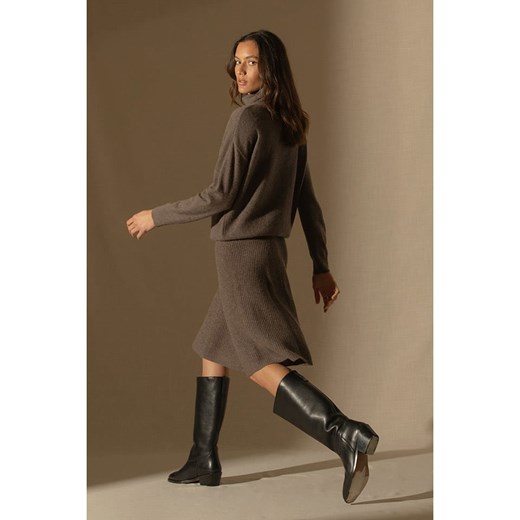 Spódnica Perfect Cashmere brązowa