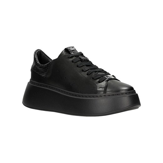 Wojas Skórzane sneakersy w kolorze czarnym ze sklepu Limango Polska w kategorii Buty sportowe damskie - zdjęcie 179113950