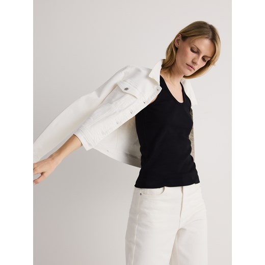 Bluzka damska Reserved na lato z okrągłym dekoltem 