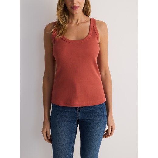 Bluzka damska Reserved z okrągłym dekoltem 