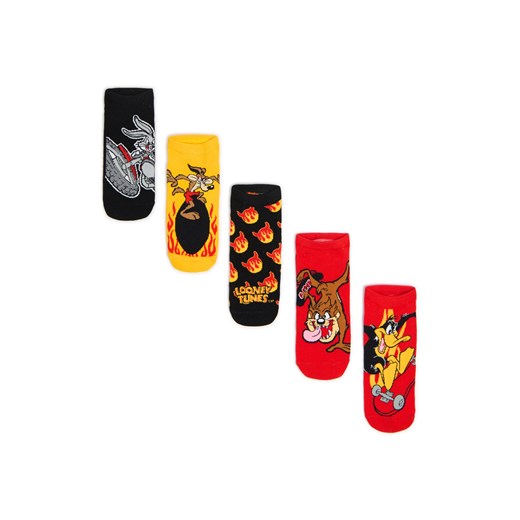 Cropp - 5 pack skarpet Looney Tunes - wielobarwny ze sklepu Cropp w kategorii Skarpetki męskie - zdjęcie 179121742