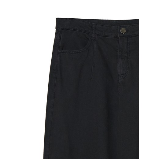Cropp - Spodnie loose z dodatkiem włókna bambusowego - czarny Cropp 36 Cropp