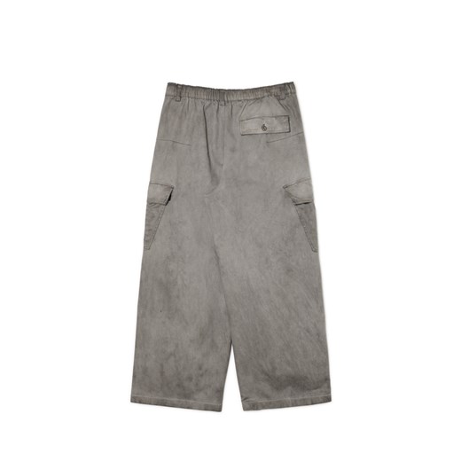 Cropp - Spodnie baggy z kieszeniami cargo na guziki - szary Cropp 32 Cropp