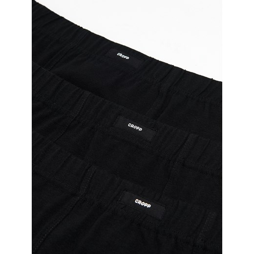 Cropp - Zestaw czarnych bokserek basic - czarny Cropp L Cropp