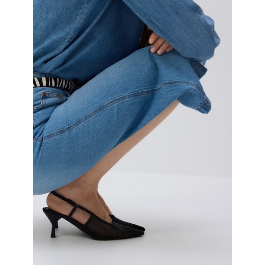 Reserved - Siateczkowe czółenka - czarny ze sklepu Reserved w kategorii Czółenka - zdjęcie 179122434