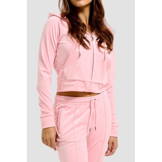 JUICY COUTURE Różowa damska bluza Madison Hoodie, Rozmiar M ze sklepu outfit.pl w kategorii Bluzy damskie - zdjęcie 179124281
