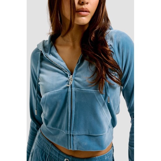 JUICY COUTURE Niebieska damska bluza Madison Hoodie, Rozmiar S ze sklepu outfit.pl w kategorii Bluzy damskie - zdjęcie 179124310