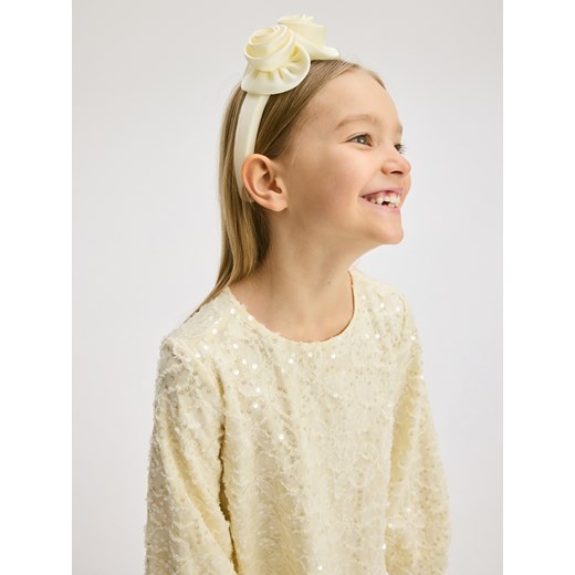 Reserved - Zestaw opaska i spinki do włosów - złamana biel ze sklepu Reserved w kategorii Opaski dziecięce - zdjęcie 179125100