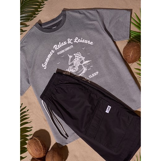 Sinsay - Koszulka oversize - szary Sinsay 164 Sinsay