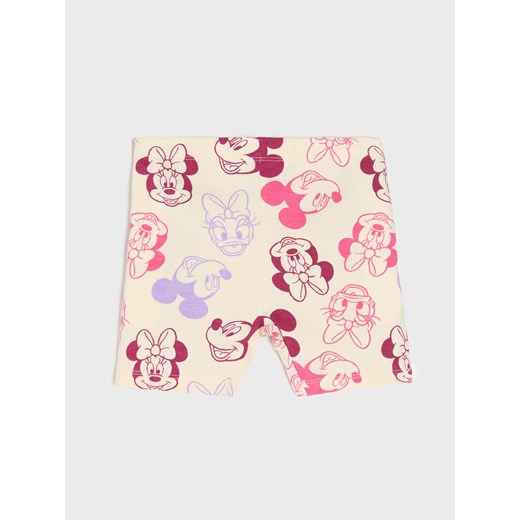 Sinsay - Krótkie legginsy 3 pack Mickey Mouse - różowy Sinsay 86 Sinsay