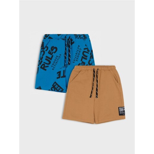 Sinsay - Szorty 2 pack - niebieski ze sklepu Sinsay w kategorii Spodenki chłopięce - zdjęcie 179127100