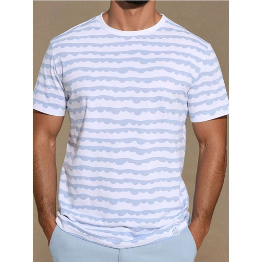 Sinsay - Koszulka ze wzorem all over - biały ze sklepu Sinsay w kategorii T-shirty męskie - zdjęcie 179127223