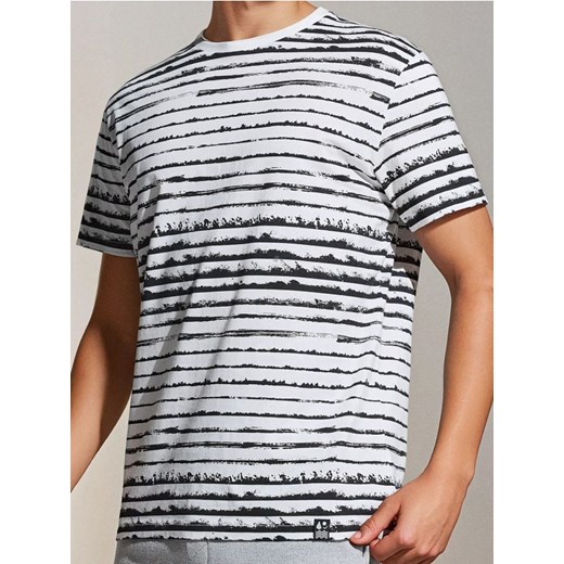Sinsay - Koszulka ze wzorem all over - wielobarwny ze sklepu Sinsay w kategorii T-shirty męskie - zdjęcie 179127224