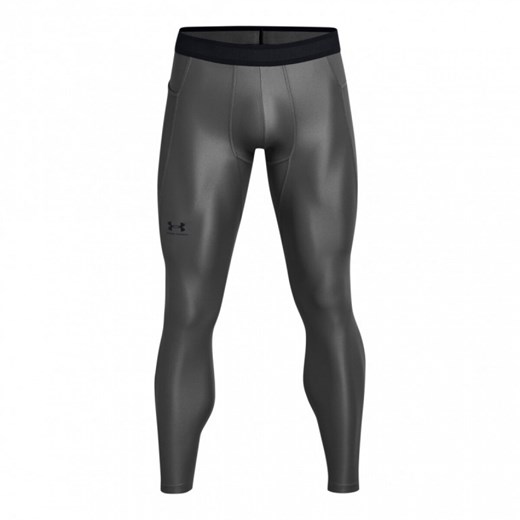 Męskie legginsy treningowe Under Armour UA HG IsoChill Leggings - szare ze sklepu Sportstylestory.com w kategorii Spodnie męskie - zdjęcie 179127464