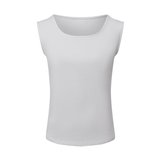 Franco Callegari Top damski Kobiety Bawełna jasny szary jednolity - id: 618618-0014-09970 - marki Franco Callegari - 179128251 Franco Callegari Top damski Kobiety Bawełna jasny szary jednolity ze sklepu vangraaf w kategorii Bluzki damskie - zdjęcie 179128251