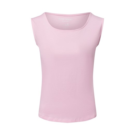 Franco Callegari Top damski Kobiety Bawełna różowy jednolity ze sklepu vangraaf w kategorii Bluzki damskie - zdjęcie 179128253