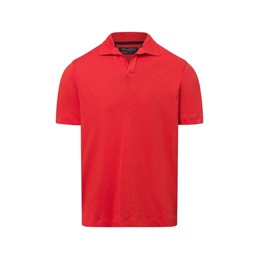 Marc O'Polo Męska koszulka polo Mężczyźni Bawełna pomarańczowy jednolity ze sklepu vangraaf w kategorii T-shirty męskie - zdjęcie 179128271