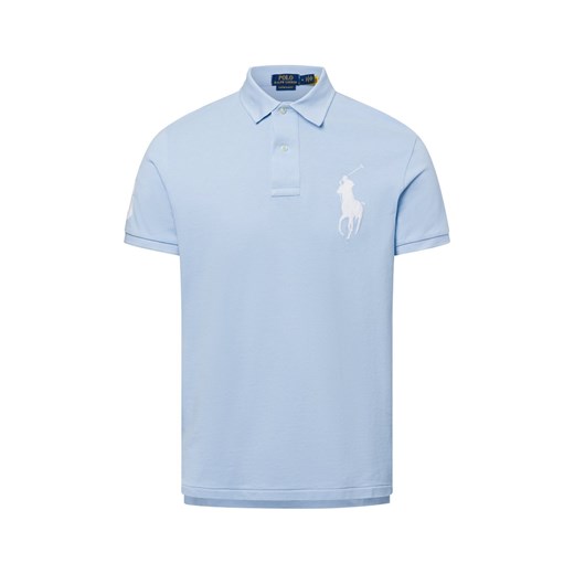 Polo Ralph Lauren Męska koszulka polo Mężczyźni Bawełna jasnoniebieski jednolity ze sklepu vangraaf w kategorii T-shirty męskie - zdjęcie 179128313