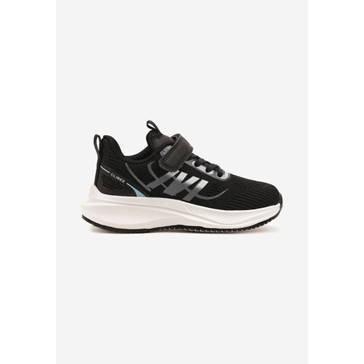 Czarno-Białe Buty Sportowe Sneakersy Clibee z Geometrycznym Wzorem Jenionisea ze sklepu born2be.pl w kategorii Buty sportowe dziecięce - zdjęcie 179128472