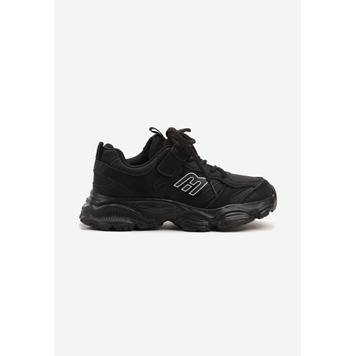 Czarne Buty Sportowe Sneakersy na Tłoczonej Podeszwie Ulimaris ze sklepu born2be.pl w kategorii Buty sportowe dziecięce - zdjęcie 179128544