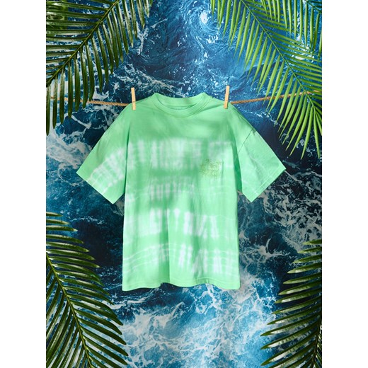 Sinsay - Koszulka oversize - zielony Sinsay 164 Sinsay