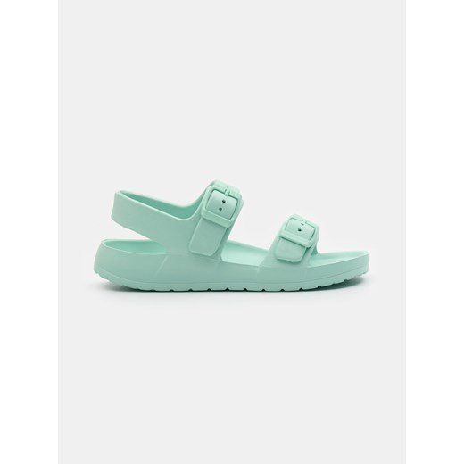 Sinsay - Sandały z pianki - zielony Sinsay 33 Sinsay