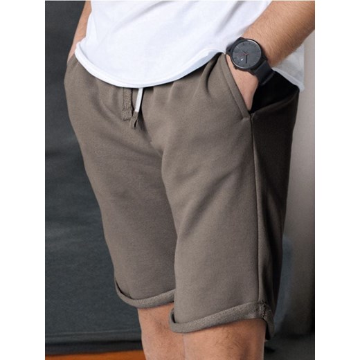 Sinsay - Szorty slim fit - brązowy ze sklepu Sinsay w kategorii Spodenki męskie - zdjęcie 179129861