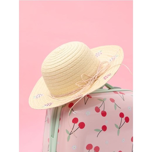 Sinsay - Pleciony kapelusz z motywem owocowym - kremowy ze sklepu Sinsay w kategorii Czapki dziecięce - zdjęcie 179129911