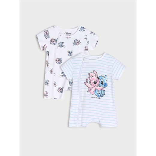 Sinsay - Rampersy 2 pack Stitch - biały ze sklepu Sinsay w kategorii Rampersy - zdjęcie 179129933
