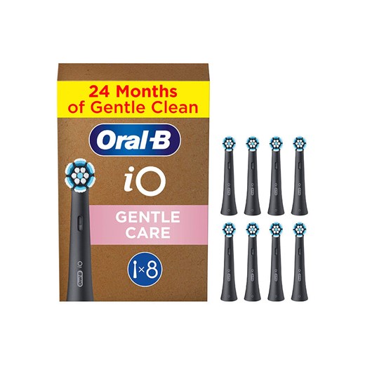 Oral-B Wymienne końcówki (8 szt.) &quot;iO Sanfte Reinigung&quot; w kolorze czarnym ze sklepu Limango Polska w kategorii Szczoteczki do zębów - zdjęcie 179130711
