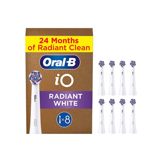 Oral-B Wymienne końcówki (8 szt.) &quot;iO Radiant White&quot; w kolorze białym ze sklepu Limango Polska w kategorii Szczoteczki do zębów - zdjęcie 179130713