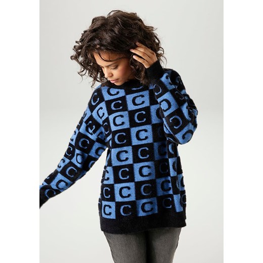 Aniston Sweter w kolorze czarno-niebieskim ze sklepu Limango Polska w kategorii Swetry damskie - zdjęcie 179135344
