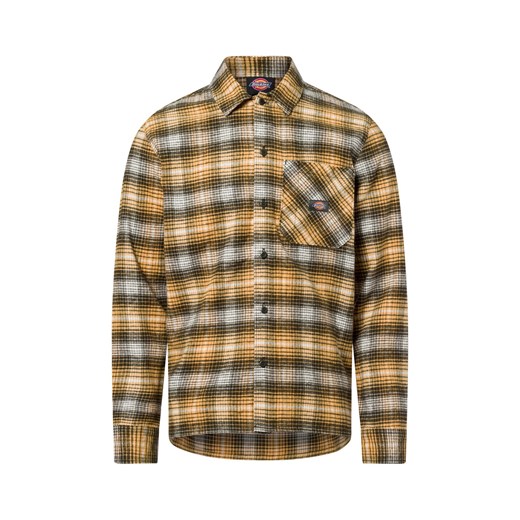 Dickies Męska koszula casualowa - Koszula w kratę Forest Mężczyźni Comfort Fit Bawełna morelowy w kratkę ze sklepu vangraaf w kategorii Koszule męskie - zdjęcie 179137450